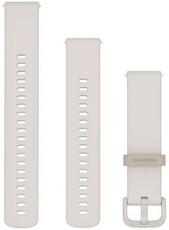 Silikonový řemínek Garmin 20mm (pro Venu, Venu Sq, Venu Sq 2, Venu 2 plus aj.), béžový, Quick Release, + prodloužená část (rozbalené)