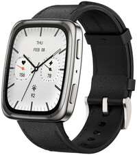 Amazfit Active 2 (Square) Black Leather (+náhradní řemínek)