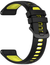 Silikonový řemínek Ricardo Gressoney 22mm (pro Garmin Forerunner 970), Black/Yellow
