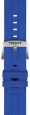 Silikonový řemínek Tissot T852.051.021 22mm, modrý, Quick Release