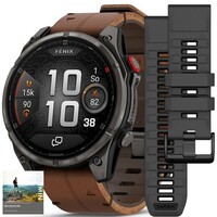 Garmin Fenix 8 Pro AMOLED 47mm, Sapphire Carbon Gray DLC Titanium (Premium) (+ náhradní řemínek)