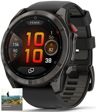 Garmin Fenix 8 Pro AMOLED 51mm, Sapphire Carbon Gray DLC Titanium Black