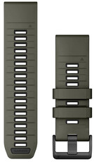 Silikonový řemínek Garmin 26mm (pro Garmin Fenix 8/7X/6X (51mm), Tactix aj.), zelený, QuickFit, 010-13393-12