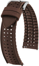 Kaučukový řemínek Hirsch NYAD M 0921099110-2, hnědý, přírodní kaučuk, délka M, Quick Release