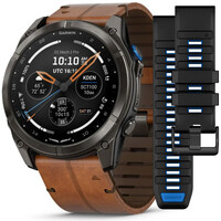 Garmin D2 Mach 2 Pro 51mm (Premium), Chestnut Leather Band (+ náhradní řemínek)