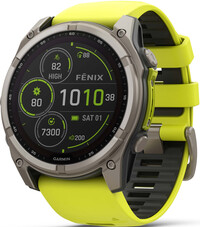 Garmin Fenix 8 Solar 51mm, Sapphire Graphite Titanium Yellow Band (rozbalené)