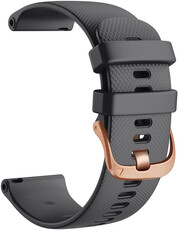 Silikonový řemínek Ricardo Aprica 18mm, Black, Quick Release