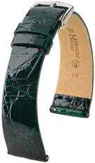 Kožený řemínek Hirsch Prestige 02308140-2, zelený, krokodýlí kůže, Quick Release