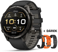 Garmin Fenix 9 Pro AMOLED 47mm, Carbon Gray DLC Titanium Black/Pebble Gray