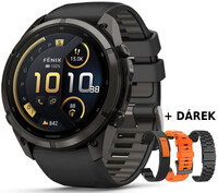 Garmin Fenix 9 Pro AMOLED 51mm, inReach, Carbon Gray DLC Titanium Black/Pebble Gray