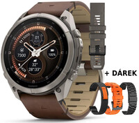 Garmin Fenix 9 Pro AMOLED 51mm, inReach, Titanium Walnut (Premium) (+ náhradní řemínek)