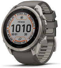 Garmin Fenix 9 Pro Solar 51mm, inReach, Titanium Pebble Gray