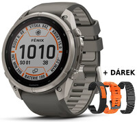Garmin Fenix 9 Pro Solar 51mm, inReach, Titanium Pebble Gray