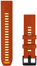 Silikonový řemínek Garmin 22mm, Autumn Orange/Spark Orange, QuickFit, 010-14507-03