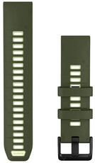Silikonový řemínek Garmin 22mm, Olive Drab/Citron, QuickFit, 010-14507-01