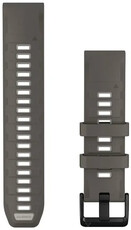 Silikonový řemínek Garmin 22mm, Pebble Gray/Silver Gray, QuickFit, 010-14509-00
