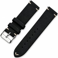 Kožený řemínek Ricardo Alba premium, Black, Quick Release