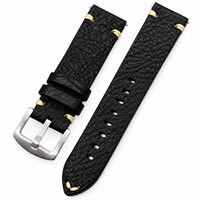 Kožený řemínek Ricardo Crema premium, Black, Quick Release