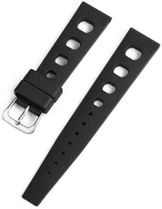 Pryžový řemínek Ricardo Riva premium 20mm, Black, Quick Release