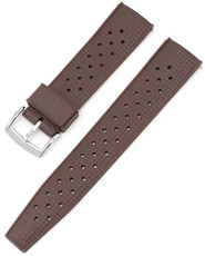 Pryžový řemínek Ricardo Salerno premium 20mm, Brown, Quick Release