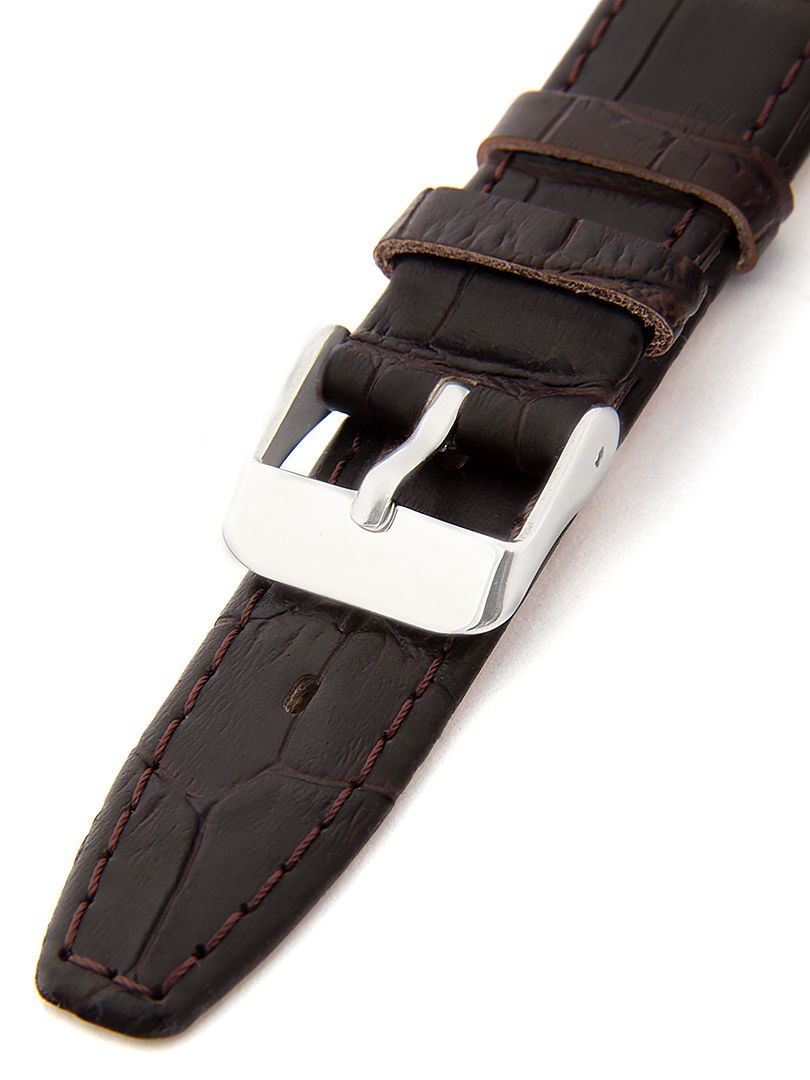 Dámský kožený hnědý řemínek k hodinkám 3322-B 12 mm