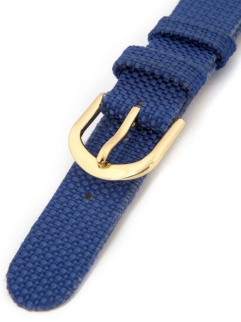 Dámský koženkový modrý řemínek k hodinkám R-DBL2 12 mm