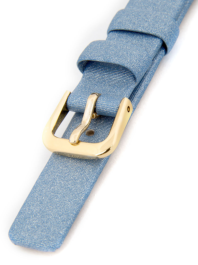 Dámský kožený modrý řemínek k hodinkám R1-BL2 10 mm