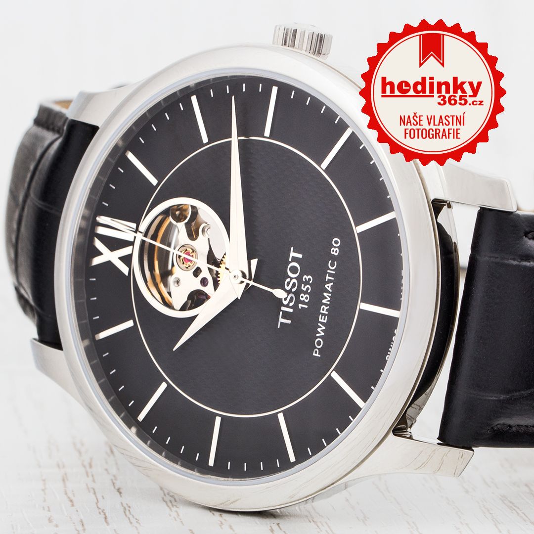 Tissot Tradition Automatic Open Heart T063.907.16.058.00 | Hodinky-365.cz