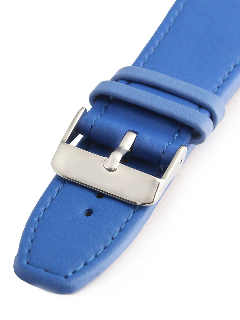 Dámský kožený modrý řemínek k hodinkám W-309-J4 22 mm