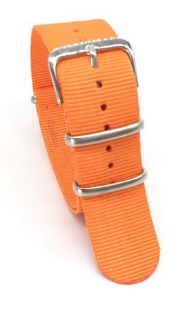 Ricardo Nato řemínek, nylonový, oranžový 18 mm