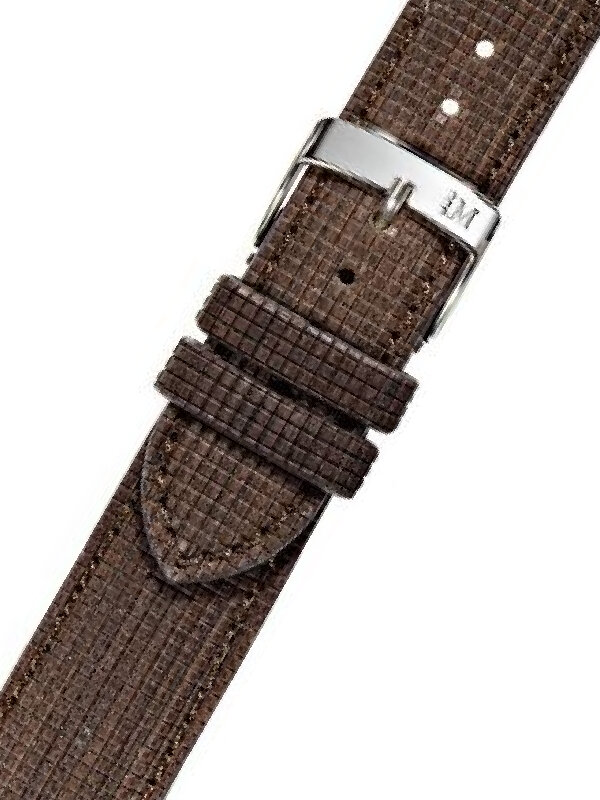 Hnědý koženo-dřevěný řemínek na hodinky Morellato 5047C45.032RW 20 mm