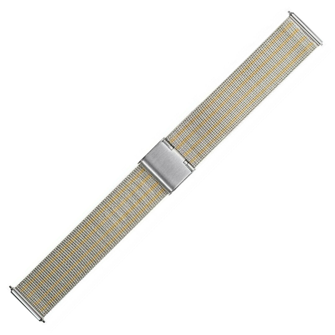 Bicolor ocelový milánský náramek na hodinky Estia 0549.084RW 16 mm