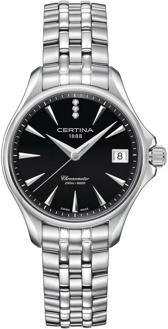 Certina DS Action Lady Quartz Precidrive COSC Chronometer Diamonds C032.051.11.056.00