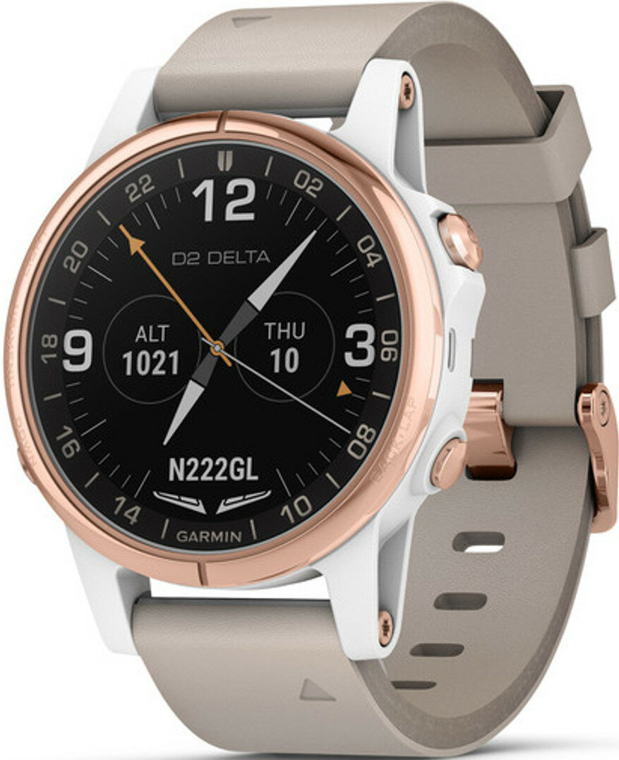 Garmin D2 Delta S + bílý silikonový řemínek