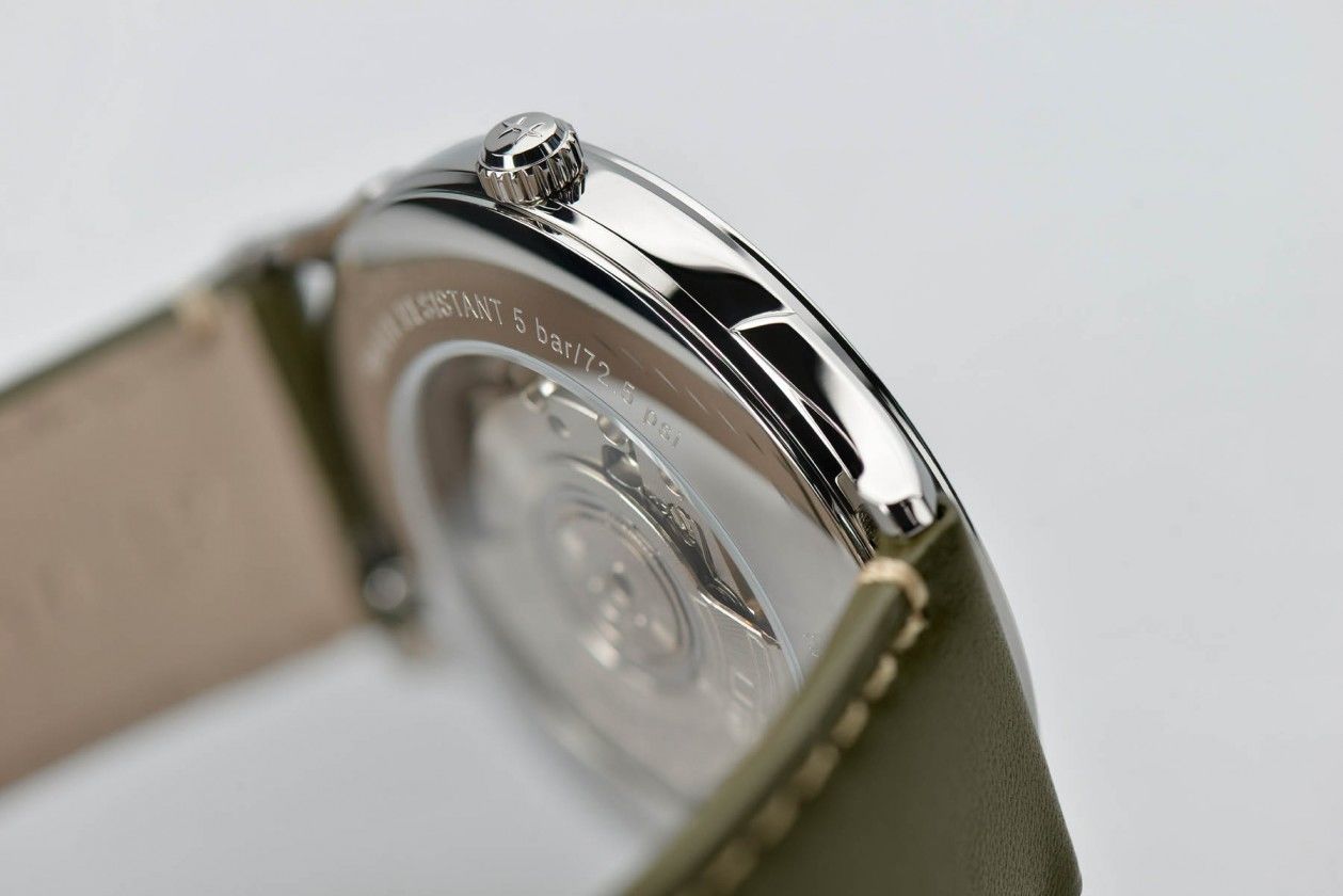 Hamilton Orologio Jazzmaster Thinline Automatic H38525811 - Cassa 40mm, Cinturino Verde, Movimento Svizzero