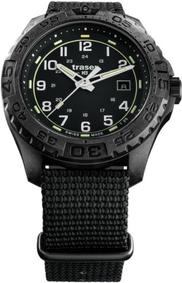 Traser P96 Outdoor Pioneer Evolution Black na textilním NATO řemenu 108673