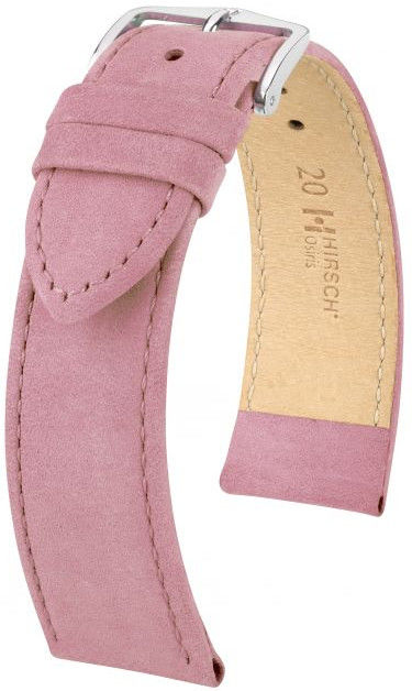 Růžový kožený řemínek Hirsch Osiris M 03433122-2 (Teletina) 20 mm
