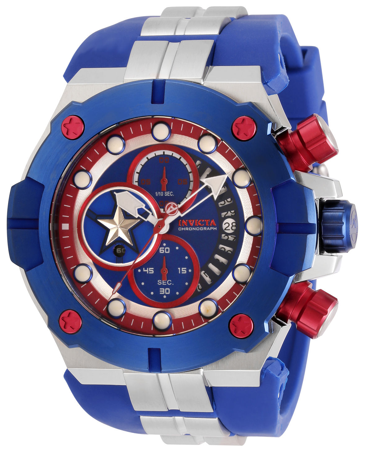 Invicta Marvel Quartz Chronograph 30313 Captain America Limited Edition 3000pcs