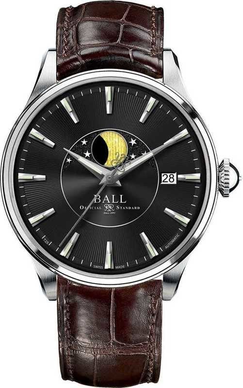 Ball Trainmaster Automatic Moon Phase NM3082D-LLFJ-BK