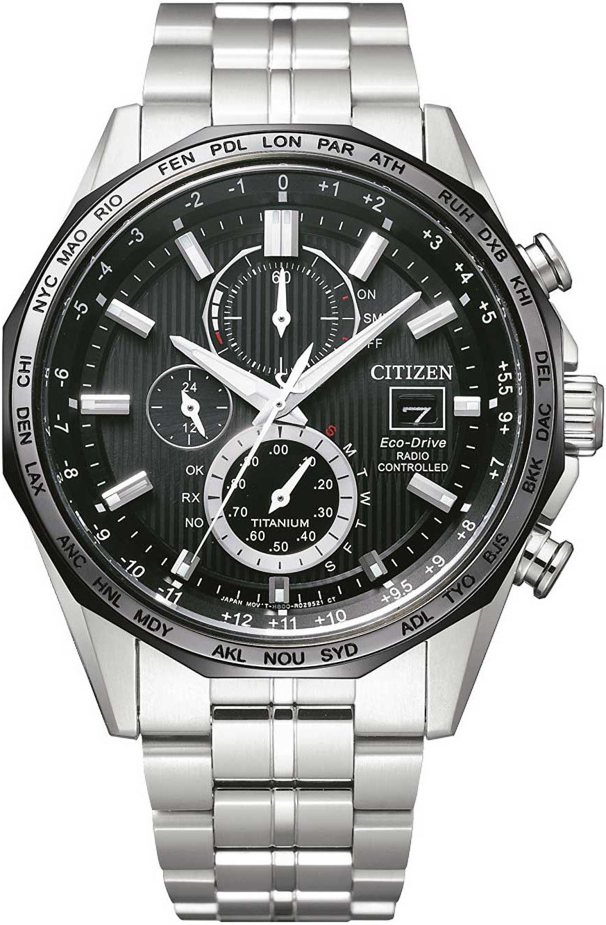 Citizen Sports Eco-Drive Radio Controlled Super Titanium AT8218-81E