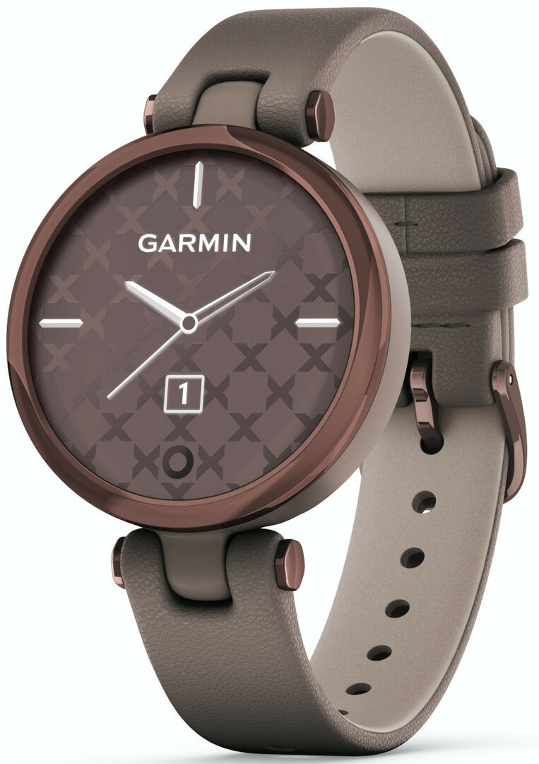 Garmin Lily Classic Dark Bronze/Paloma Leather Band