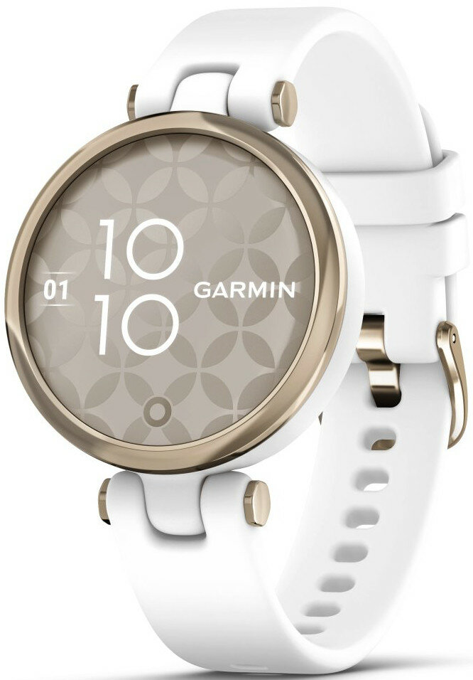 Garmin Lily Sport Cream Gold/White Silicone Band