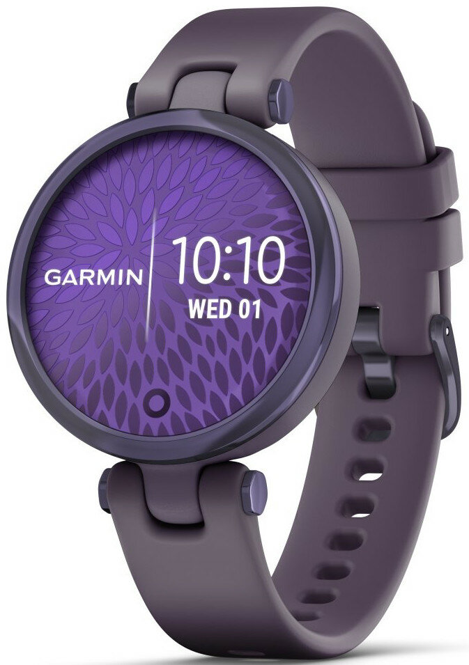 Garmin Lily Sport Midnight Orchid/Orchid Silicone Band