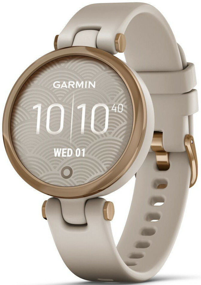 Garmin Lily Sport Rose Gold/Light Sand Silicone Band