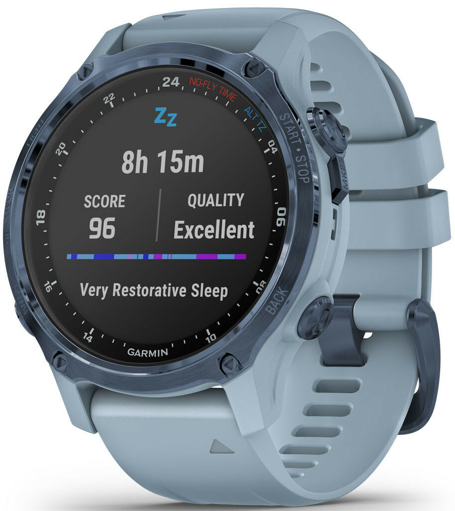 Garmin Descent Mk2S Sapphire, Blue/Sea Foam Band