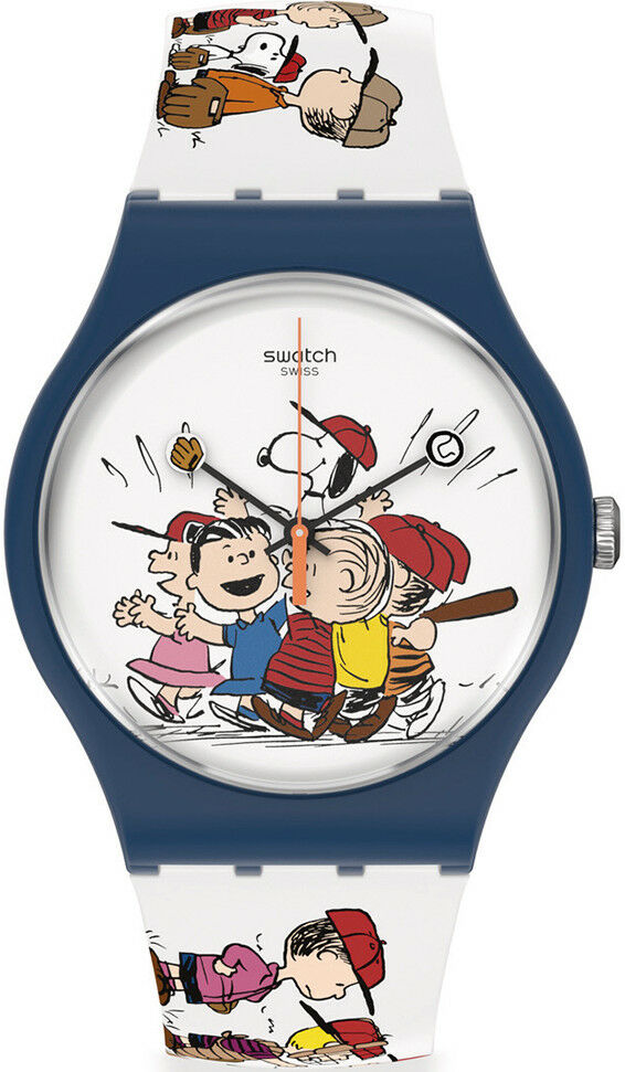 Swatch x Peanuts First Base SO29Z107