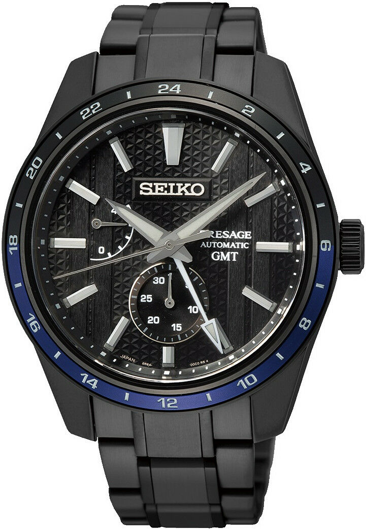 Seiko Presage Automatic GMT SPB271J1 Zero Halliburton Limited Edition 600pcs "Sharp Edged"