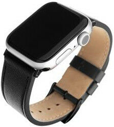 FIXED Leather Strap pro Apple Watch 42/44/45 mm, černý
