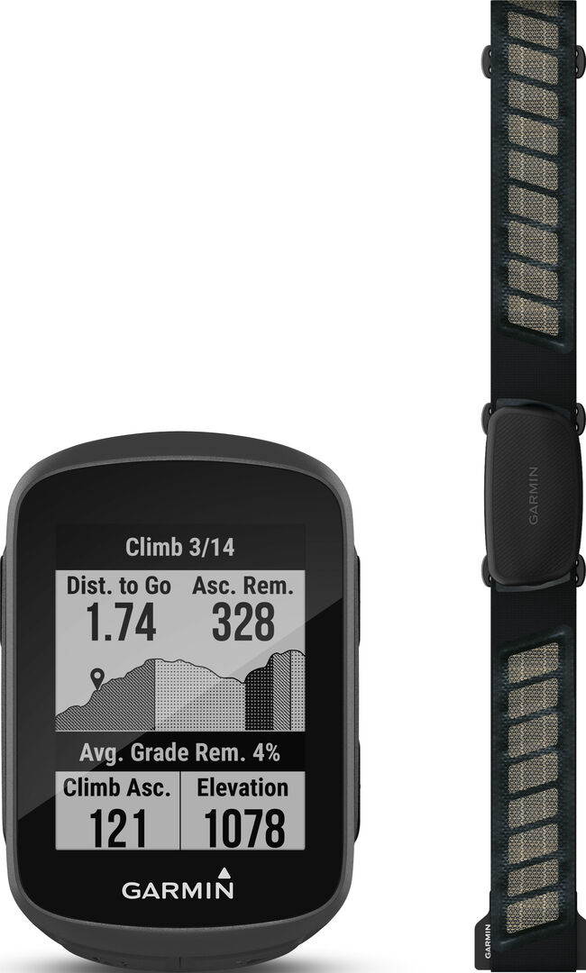 Garmin Edge130 Plus HRM Bundle (cyklopočítač + hrudní pás)