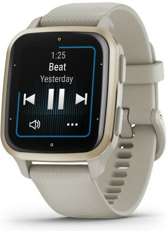 Garmin Venu Sq 2 Music, Cream Gold/Grey Band